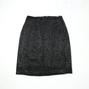 Linda Allard for Ellen Tracy Beaded Black Skirt